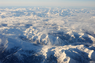 The italian alps between Aosta and Susa