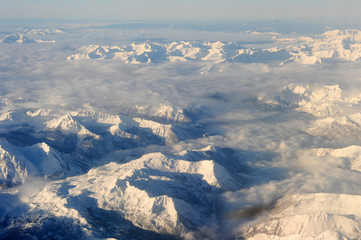 The italian alps between Aosta and Susa