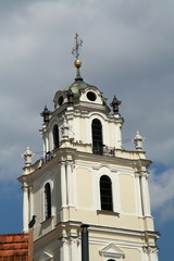 Fototapeta na wymiar The tower of st.John s church in Vilnius
