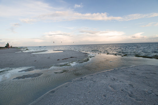 Zmierzch nad  Zatoką Pucką
