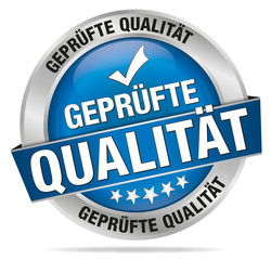 Geprüfte Qualität blau