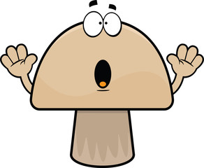Surprised Cartoon Mushroom