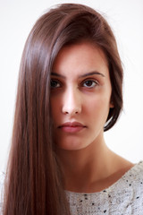 Fototapeta premium Young girl with long hair