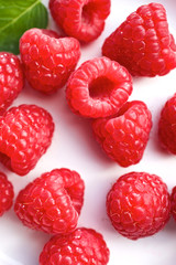 Fresh raspberries