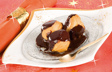 Profiteroles chocolat