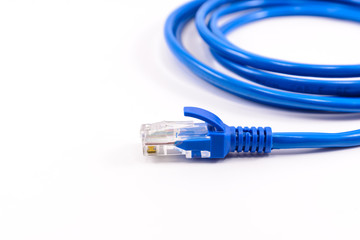 Blue network cable