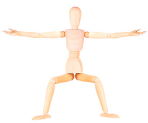 wooden Dummy with empty hand holding