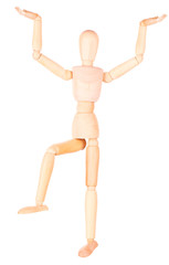 wooden Dummy with empty hand holding