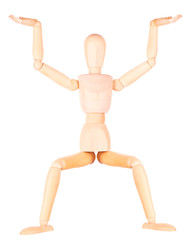 wooden Dummy with empty hand holding