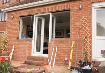 Old windows removed and ready for New ones to be fitted