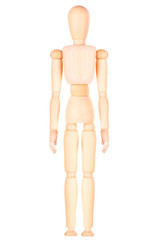 Close-up Of Wooden Dummy Isolated