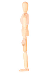 Close-up Of Wooden Dummy Isolated