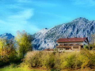 Panorama Alpen Kunst