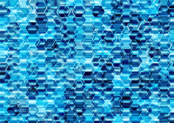 Abstract Colorful Hexagonal Background.