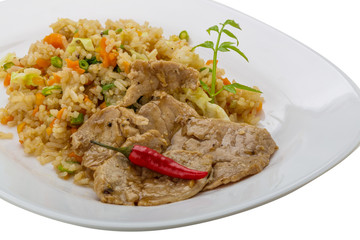 Fried rice with pork
