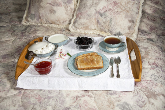 Elegant Breakfast in Bed