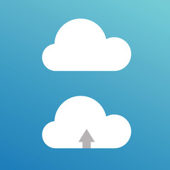 Cartoon  clouds. Illustration for design