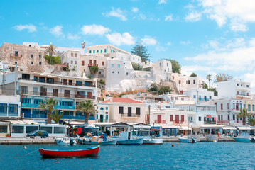 Port on the island of Naxos - obrazy, fototapety, plakaty