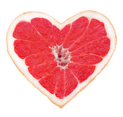 Grapefruit heart