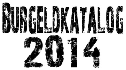 Bußgeldkatalog 2014