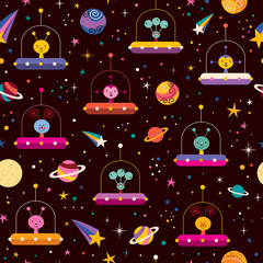 aliens space pattern
