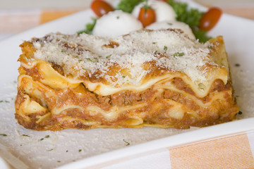 Lasagne Bolognese.
