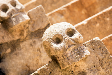 Mexican stone skulls