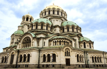 Fototapeta na wymiar Alexander Nevsky Cathedral in Sofia Bulgaria