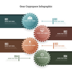 Gear Copyspace Infographic