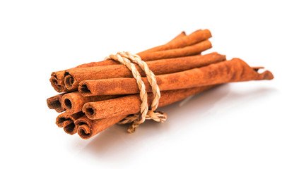 Cinnamon  isolated on white background