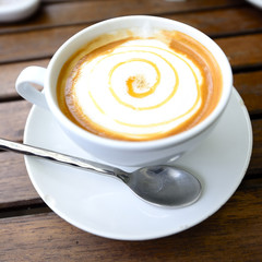 The Hot Cappuccino top view