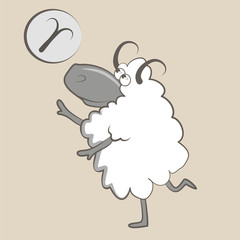 lamb reaches for Aries