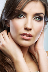 Obraz premium Woman hair style fashion portrait.