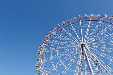 Ferris Wheel Over Blue Sky ,awaji ,Japan-1