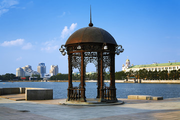 Rotunda in the center of Yekaterinburg, Russia