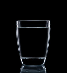Glass water clear isolate