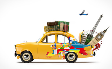 Naklejka premium Travelling