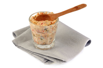 Rillettes de miettes de crabe au chorizo