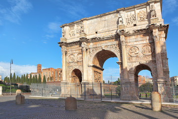 Fototapeta na wymiar Arch of Constantine. Rome, Italy.