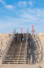 wooden stairs