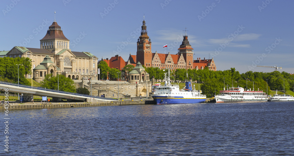 Poster szczecin - wały chrobrego