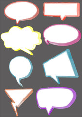 8 colorful balloon speech