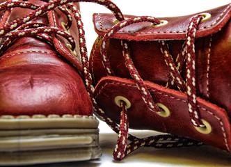red baby shoes