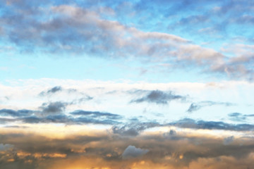 Obraz premium Clouds at evening