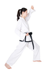 Female taekwondo athletes