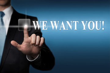 WE WANT YOU - job application