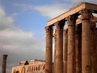 Obraz premium Greek Temple Athens Acropolis