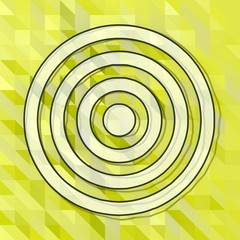  sign on green low poly background