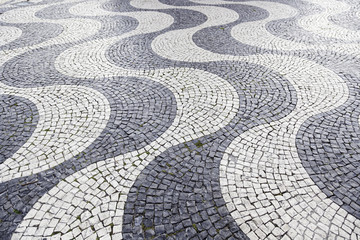 Typical stone floor of Lisbon