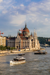The building of the Parliament in Budapest, Hungary